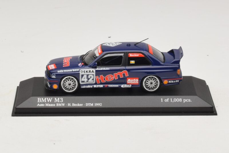 BMW M3 E30 Auto Maas #42 Becker DTM 1992 Minichamps 1:43 BMW M3 E30 Auto Maas #42 Becker DTM 1992 Minichamps 1:43 430922042 Metall