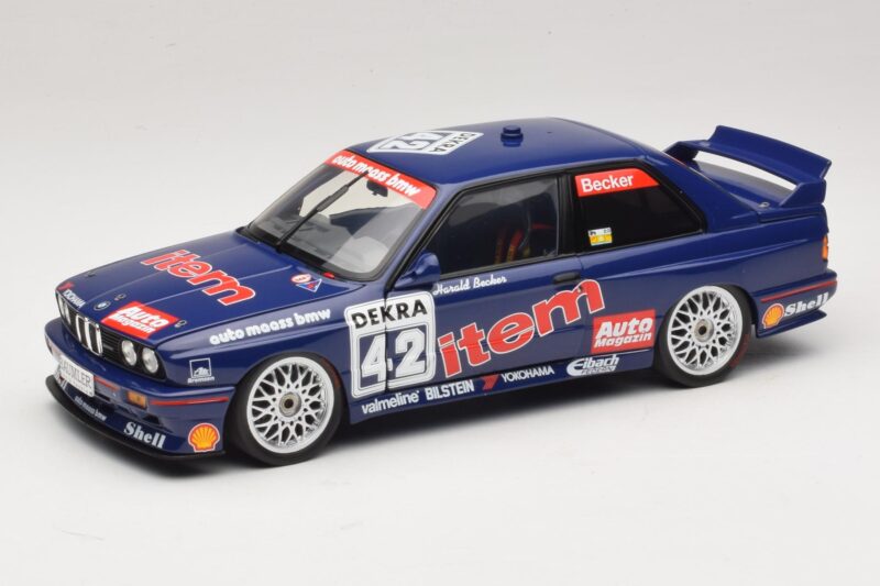 BMW M3 E30 Auto Maass #42 H. Becker DTM 1992 Minichamps 1:18 180922042 Metall