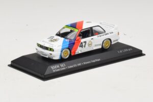 BMW M3 E30 M-Team Linder #47 Vogt / Herger Winners ETC Zolder 1987 Minichamps 1:43 430872047 Metall — bild 2 av 4