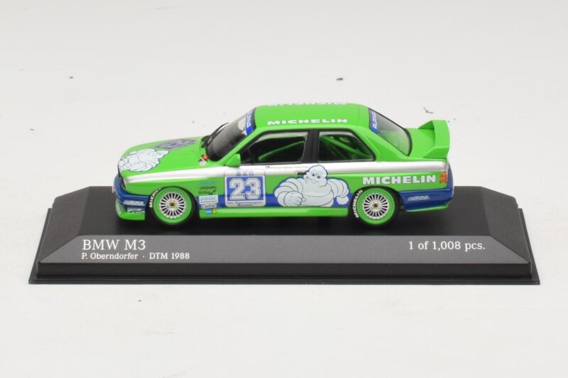 BMW M3 E30 Michelin #23 C. Oberndorfer DTM 1988 Minichamps 1:43 BMW M3 E30 Michelin #23 C. Oberndorfer DTM 1988 Minichamps 1:43 430882023 Metall