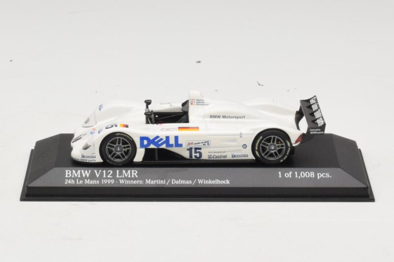 BMW V12 LMR #15 P. Martini / Y. Dalmas / J. Winkelhock 24 Hours of Le Mans Winner 1999 Minichamps 1:43 430992915 Metall