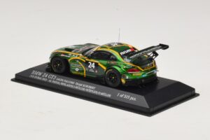 BMW Z4 GT3 Saudi Falcons #24 Al Faisal / Binladen 24 Hours of Dubai 2013 Minichamps 1:43 437132424 Metall — bild 3 av 4