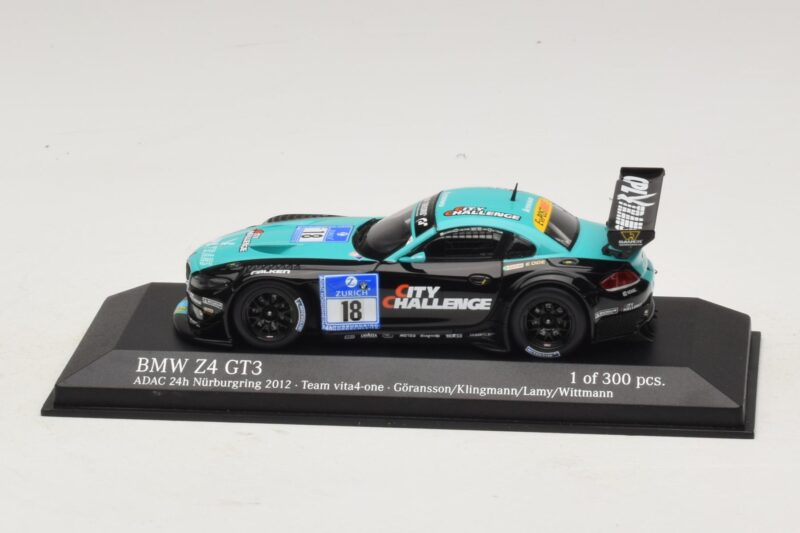 BMW Z4 GT3 Vita4One #18 Goransson / Klingmann 24 Hours of Nürburgring 2012 Minichamps 1:43 BMW Z4 GT3 Vita4One #18 Goransson / Klingmann 24 Hours of Nürburgring 2012 Minichamps 1:43 437122918 Metall