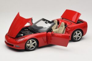Chevrolet Corvette C6 Cabriolet Röd AUTOart 1:18 71221 Metall — bild 2 av 8