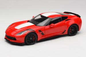 Chevrolet Corvette C7 Grand Sport Röd med Vita Ränder AUTOart 1:18 71274 Komposit