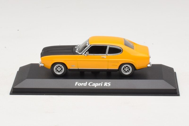 Ford Capri Mk1 RS Gul med Svart Motorhuv Maxichamps 1:43 940085800 Metall