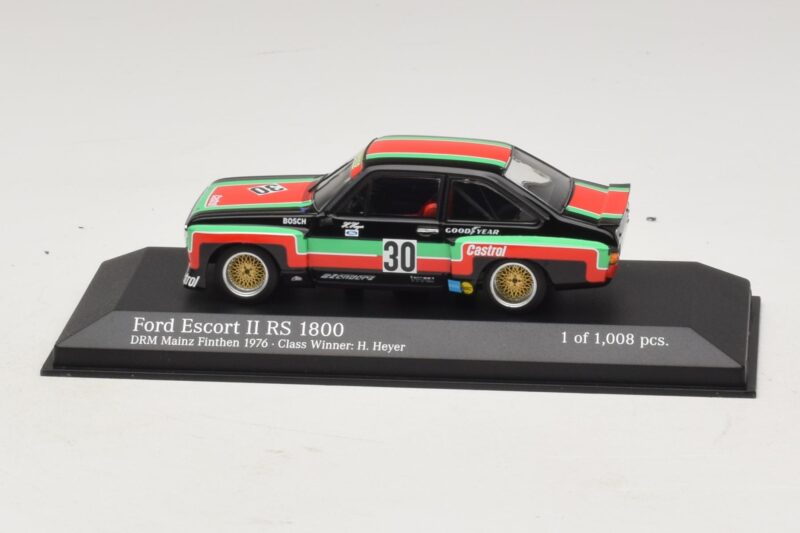 Ford Escort Mk2 RS1800 #30 H. Heyer Class Winner DRM Mainz-Finthen 1976 Minichamps 1:43 400768430 Metall