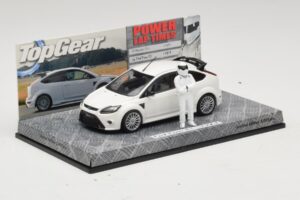 Ford Focus RS Mk2 Top Gear Vit Med Figur Minichamps 1:43 519438810 Metall — bild 2 av 5