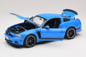 Ford Mustang Boss 302 S197 Blå Shelby Collectibles 1:18 25414S Metall — bild 2 av 8