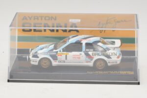 Ford Sierra RS Cosworth #1 A. Senna Rally Test 1986 Minichamps 1:43 540864399 Metall — bild 4 av 4