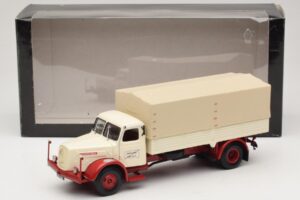 Henschel HS 140 Flakbil Vit Röd Minichamps 1:43 439171020 Metall — bild 6 av 6