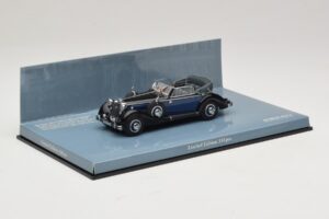 Horch 853 A Sport Cabriolet Svart Blå Minichamps 1:43 436012036 Metall — bild 2 av 5