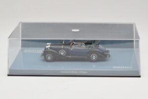 Horch 853 A Sport Cabriolet Svart Blå Minichamps 1:43 436012036 Metall — bild 5 av 5