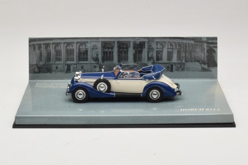 Horch 853 Cabriolet Blå Minichamps 1:43 436012032 Metall