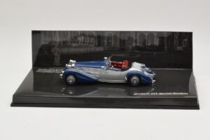 Horch 855 Special Roadster Silverblå Utan Ytterkartong Minichamps 1:43 436014202-O1 Metall