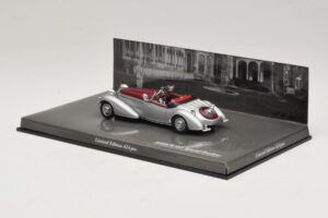 Horch 855 Spezial Roadster Silver Röd Minichamps 1:43 436014206 Metall — bild 3 av 5