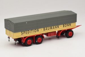 Kassbohrer Flakvagn Baumann Bonn Minichamps 1:43 439161097 Metall — bild 2 av 6