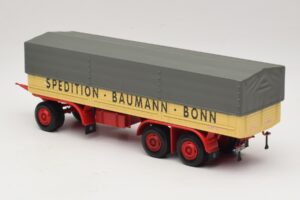 Kassbohrer Flakvagn Baumann Bonn Minichamps 1:43 439161097 Metall — bild 5 av 6