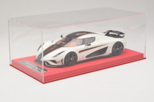 Koenigsegg Regera Vit med Svart Kolfiber FrontiArt 1:18 REMC043 Resin — bild 6 av 7