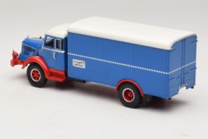 Krupp Titan Skåpbil Blå Röd Minichamps 1:43 439069040 Metall — bild 5 av 6