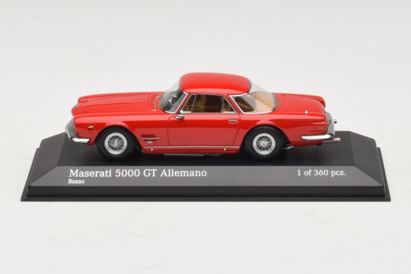 Maserati 5000 GT Allemano Röd Minichamps 1:43 437123321 Metall