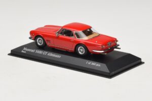 Maserati 5000 GT Allemano Röd Minichamps 1:43 437123321 Metall — bild 3 av 4