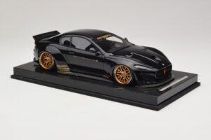 Maserati GranTurismo Liberty Walk Svart med Guldfälgar AB Models 1:18 MAS-LB08-C Resin — bild 4 av 7