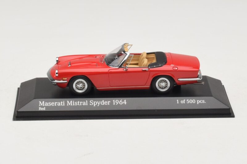 Maserati Mistral Spyder Röd Minichamps 1:43 437123430 Metall
