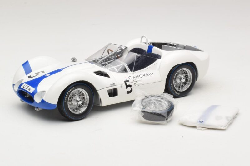 Maserati Tipo 61 #5 S. Moss / D. Gurney Camoradi ADAC 1000km Nurburgring Winner 1960 Minichamps 1:18 100601205 Metall