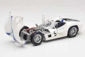 Maserati Tipo 61 #5 S. Moss / D. Gurney Camoradi ADAC 1000km Nurburgring Winner 1960 Minichamps 1:18 100601205 Metall — bild 2 av 8