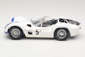 Maserati Tipo 61 #5 S. Moss / D. Gurney Camoradi ADAC 1000km Nurburgring Winner 1960 Minichamps 1:18 100601205 Metall — bild 4 av 8