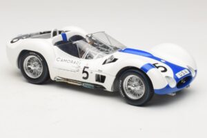 Maserati Tipo 61 #5 S. Moss / D. Gurney Camoradi ADAC 1000km Nurburgring Winner 1960 Minichamps 1:18 100601205 Metall — bild 6 av 8