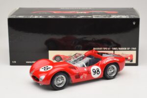 Maserati Tipo 61 #98 C. Shelby Times Mirror Grand Prix for Sportscars 1960 Minichamps 1:18 100601298 Metall — bild 8 av 8