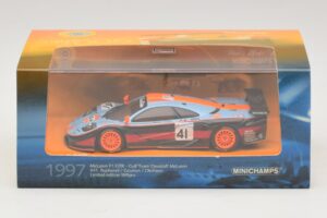 McLaren F1 GTR Gulf Team Davidoff #41 P-H. Raphanel / J-M. Gounon FIA GT Championship 1997 Minichamps 1:43 533174341 Metall — bild 4 av 4