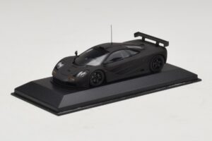 McLaren F1 GTR Prototype Mattsvart Med Svarta Fälgar Minichamps 1:43 MCLAREN009 Metall