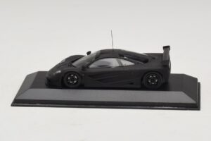 McLaren F1 GTR Prototype Mattsvart Med Svarta Fälgar Minichamps 1:43 MCLAREN009 Metall — bild 4 av 4