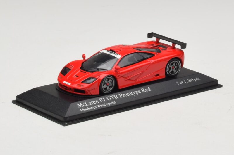 McLaren F1 GTR Prototype World Special Röd Minichamps 1:43 MCLAREN007 Metall