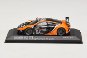 McLaren MP4-12C GT3 #15 Boutsen Racing Bovy / Broggi 24 Hours of Spa 2012 Minichamps 1:43 437121315 Metall