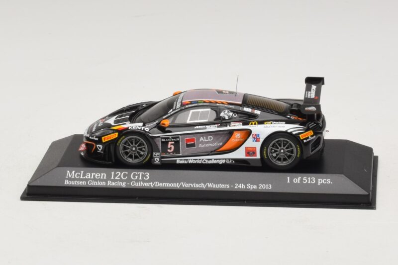McLaren MP4-12C GT3 #5 Boutsen Racing Guilvert / Dermont 24 Hours of Spa 2013 Minichamps 1:43 437131305 Metall