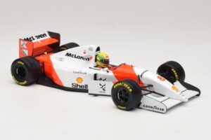 McLaren MP4/8 Ford #8 A. Senna Winner European GP 1993 Minichamps 1:18 540931818 Metall — bild 7 av 7