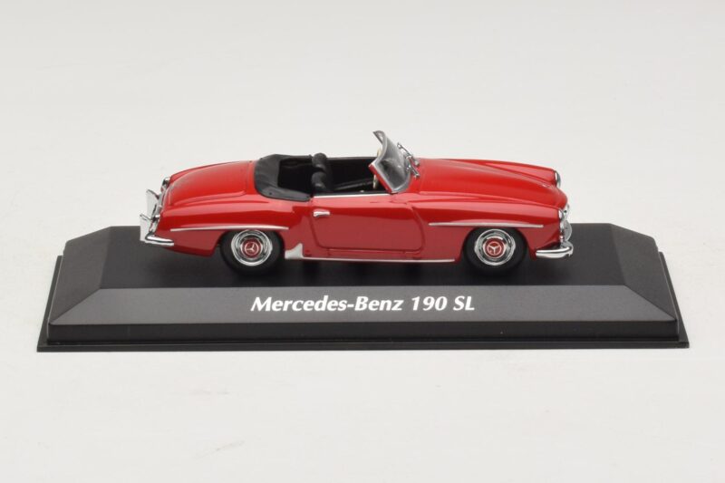 Mercedes 190 SL Röd Maxichamps 1:43 940033131-O Metall