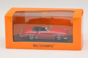 Mercedes 190 SL Röd Maxichamps 1:43 940033131-O Metall — bild 4 av 4