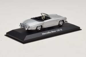 Mercedes 190 SL W121 Silver Maxichamps 1:43 940033130 Metall — bild 2 av 4