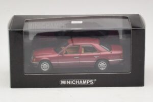Mercedes 230E W124 Röd Metallic Minichamps 1:43 400037001 Metall — bild 4 av 4