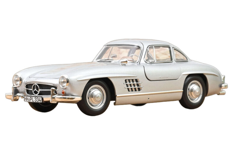 Mercedes 300 SL W198 Gullwing Silver Norev 1:18 183857 Metall