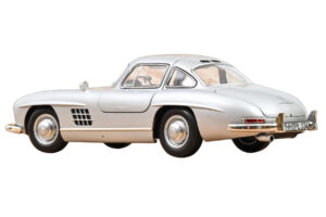 Mercedes 300 SL W198 Gullwing Silver Norev 1:18 183857 Metall — bild 3 av 5