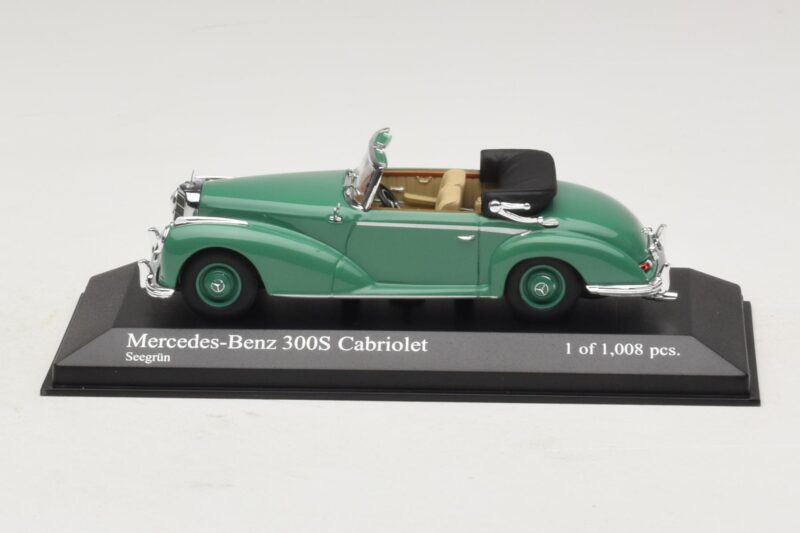 Mercedes 300S Cabriolet Grön Minichamps 1:43 430032335 Metall