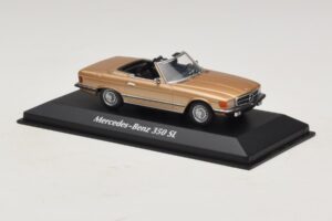 Mercedes 350 SL R107 Guld Maxichamps 1:43 940033431 Metall — bild 3 av 4