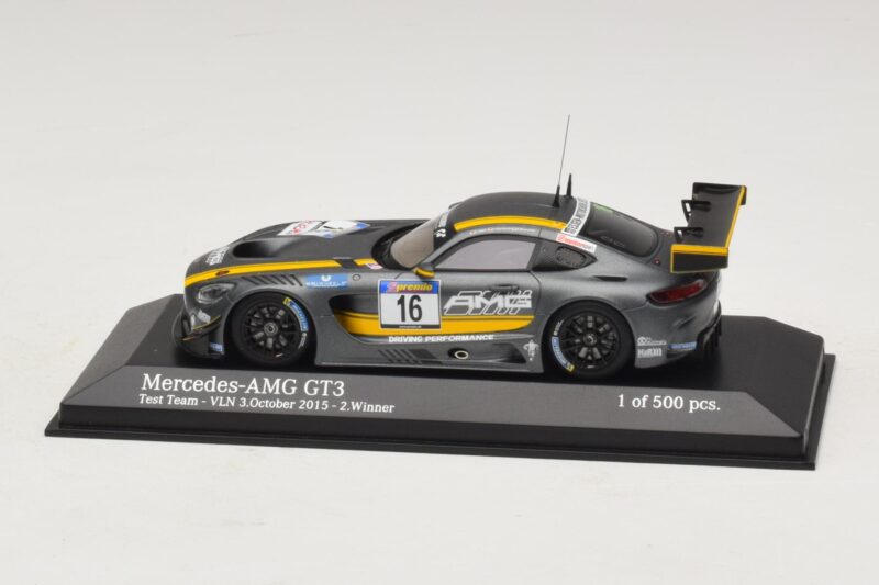 Mercedes AMG GT3 Test Team #16 VLN Winner 3 October 2015 Minichamps 1:43 437163016 Metall
