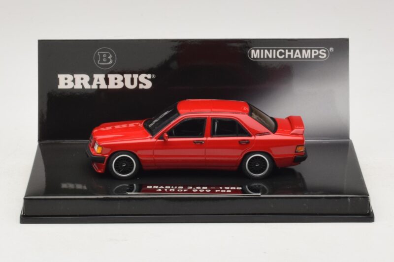 Mercedes Brabus 3.6S 190E W201 Röd Minichamps 1:43 437032600 Metall